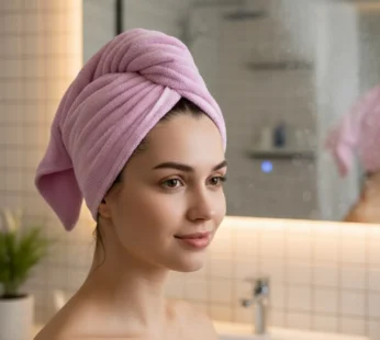 Quick Turban Hair Drying Microfiber Towel Wrap