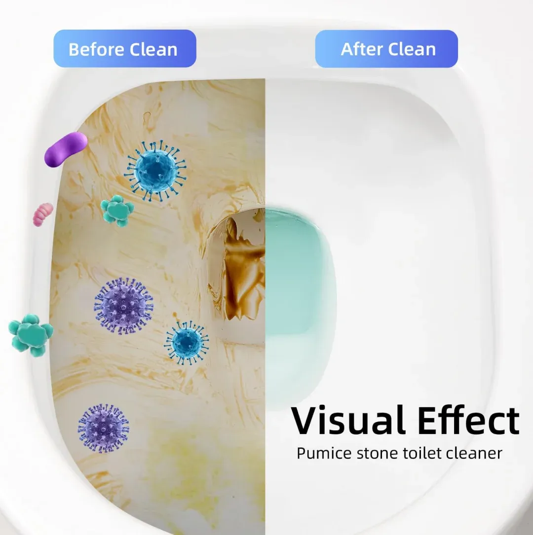 Toilet Plastic Brush with Holder Stand Western and Indian Toilet Bathroom Cleaning - Detailed Feature View 2