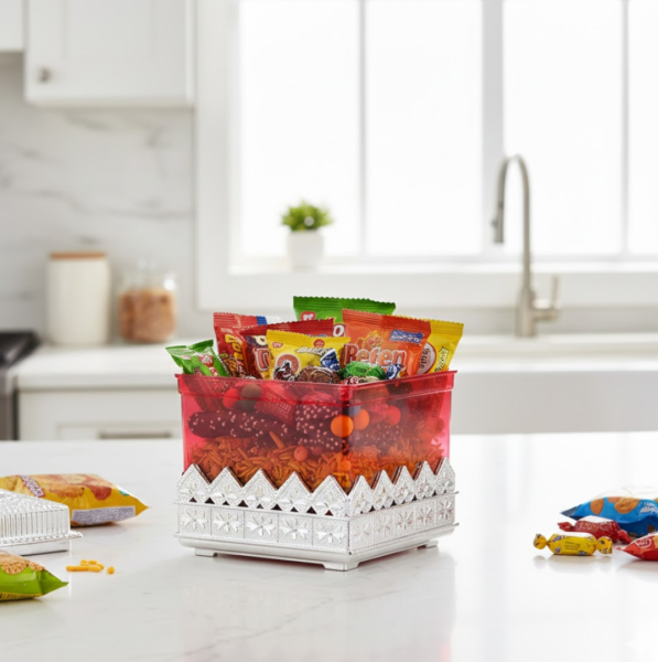 Ruby Dry fruit Storage Container – Attractive Design Box for Home & Kitchen