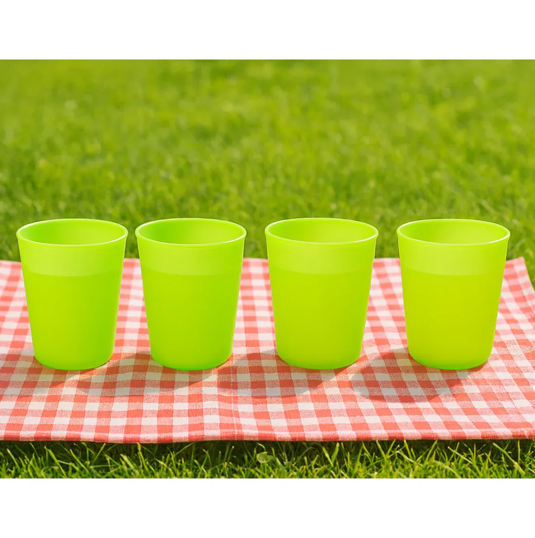 Plastic Drinking Glass Set For Drinking Milk Water Juice (Pack of 4) - Detailed Feature View 4