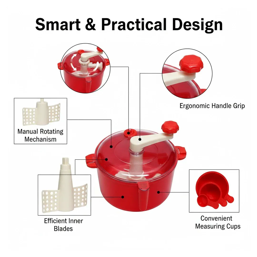 Dough Maker Machine With Measuring Cup (Atta Maker) - Detailed Feature View 1