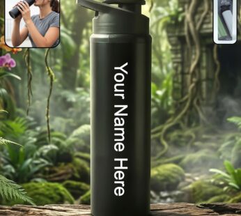 Customized Premium Stainless Steel Sports Water Bottle with Flip Top Lid 900 ML