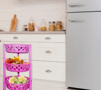 Round Multipurpose Plastic Storage Rack Organiser
