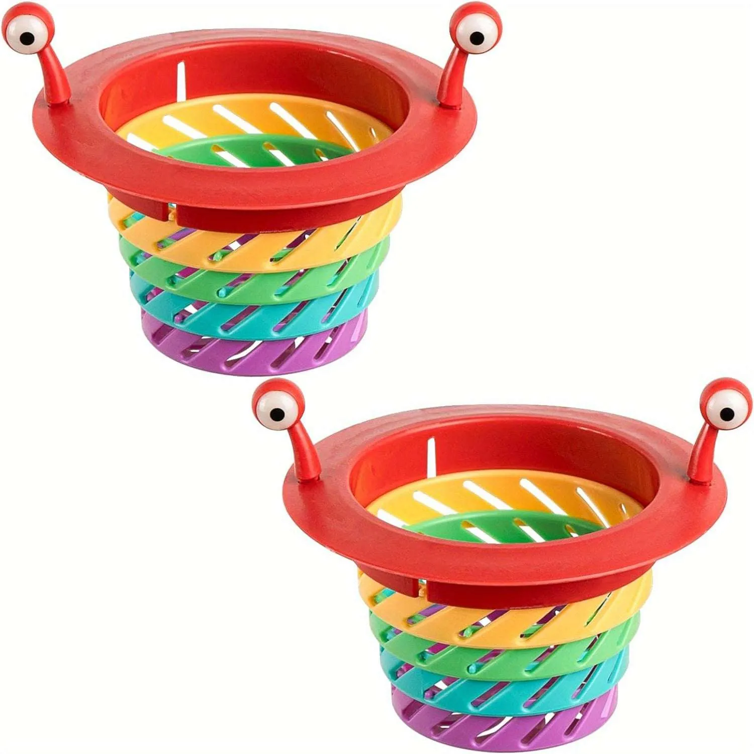 Colourful Foldable Retractable Kitchen Sink Strainer – Plastic Drain Filter Net & Anti-Clogging Catcher (Pack of 1) - Detailed Feature View 1