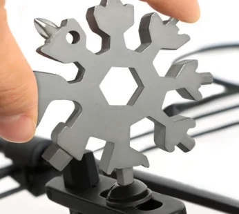 Durable 18-in-1 Snowflake Multi-Tool – Bottle Opener & Screwdriver Wrench Kit