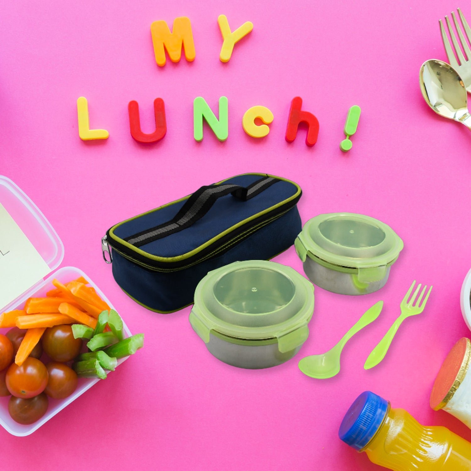 Premium AIRTIGHT & LEAK PROOF STAINLESS STEEL CONTAINER MULTI COMPARTMENT LUNCH BOX CARRY TO ALL TYPE LUNCH IN LUNCH BOX & PREMIUM QUALITY LUNCH BOX IDEAL FOR OFFICE , SCHOOL KIDS & TRAVELLING IDEAL - Buy Online at Alikart