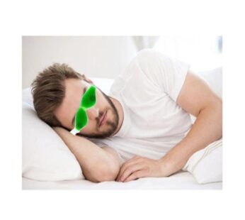 Cold Eye Mask with Stick-on Straps (Green)