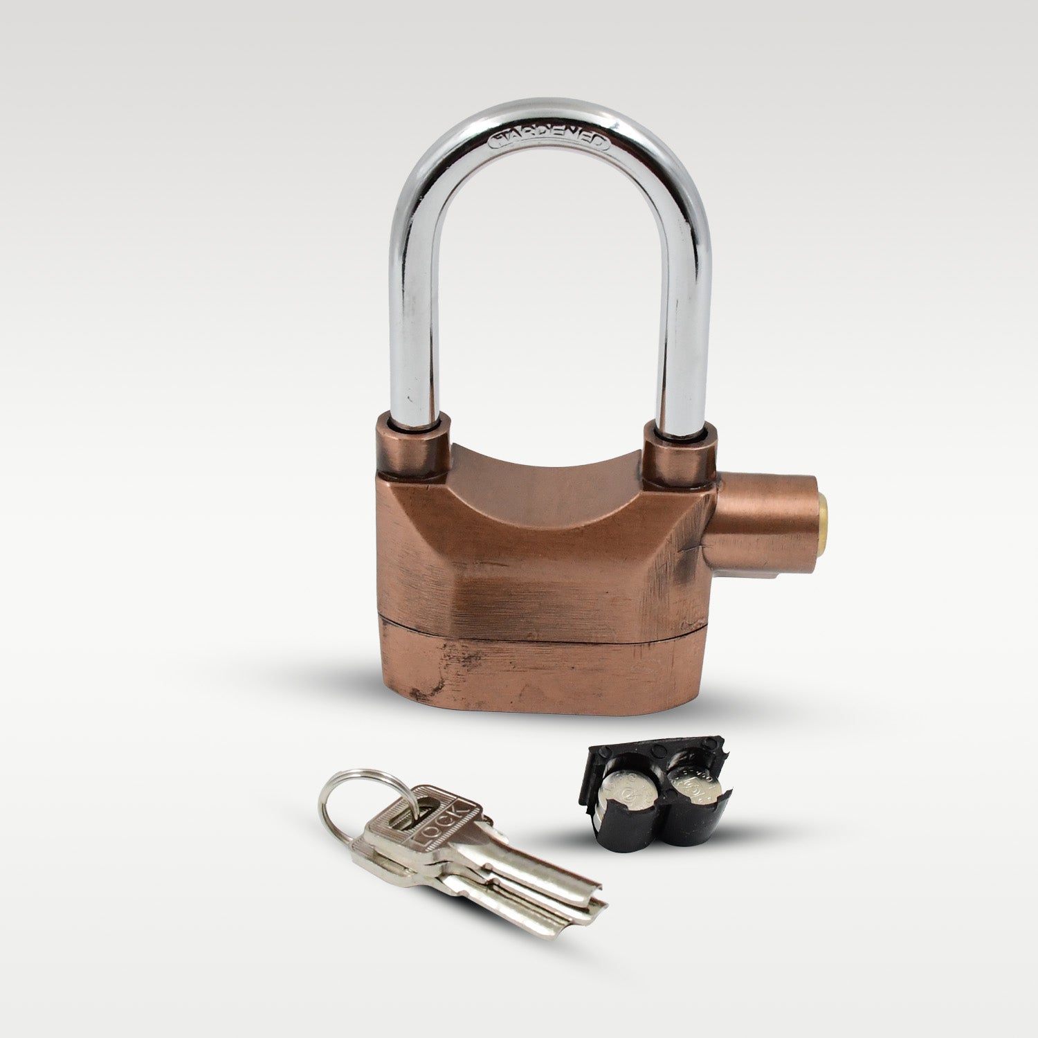 Security Alarm Metallic Lock System with 3 Keys (1 Set / Mix Color) - Detailed Feature View 2