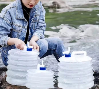 Outdoor Camping Collapsible Portable Water Container with Carry Handle Tap Valve Large Food Grade
