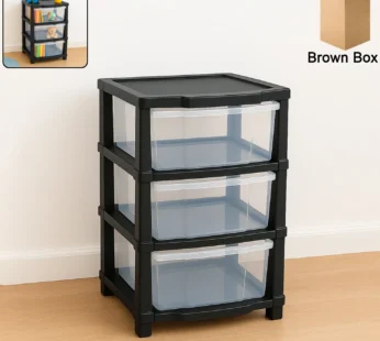 3-Layer Classic Transparent Drawer Storage Organizer