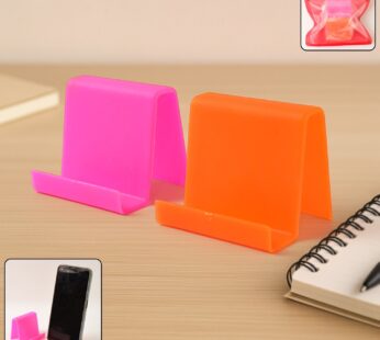 Durable Plastic Mobile Phone Stand with Angled Support (2 Pc / Mix Color)