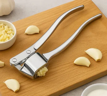 Stainless Steel Garlic Press Crusher ,Crusher ,Squeezer ,Masher ,and Lemon Juicer