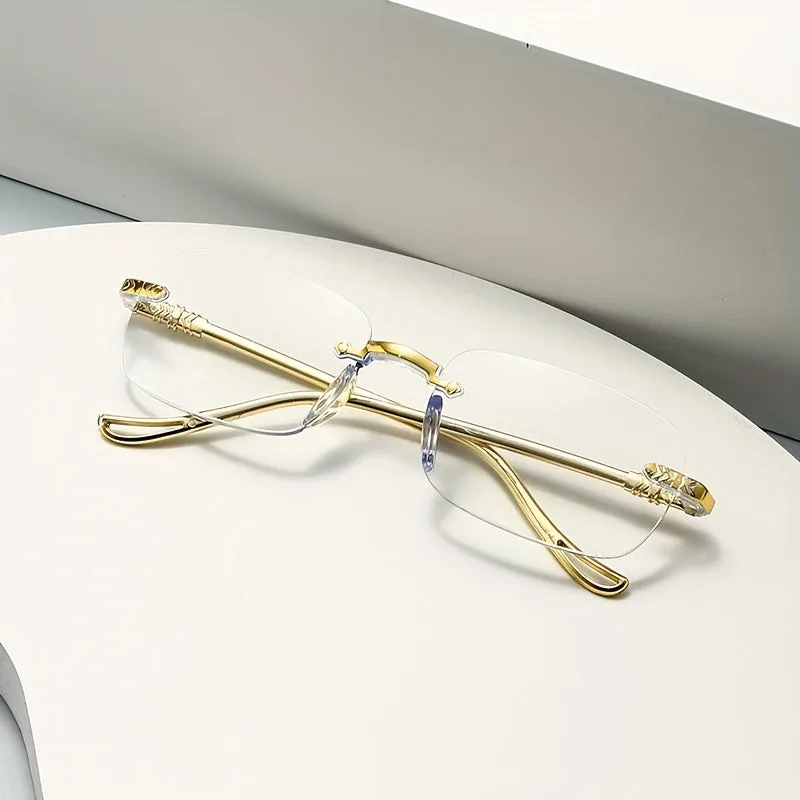Smart Zoom Reading Glasses – Golden & Silver Edge, Fashionable & High-End (Random Color-Pack of 1) - Detailed Feature View 7