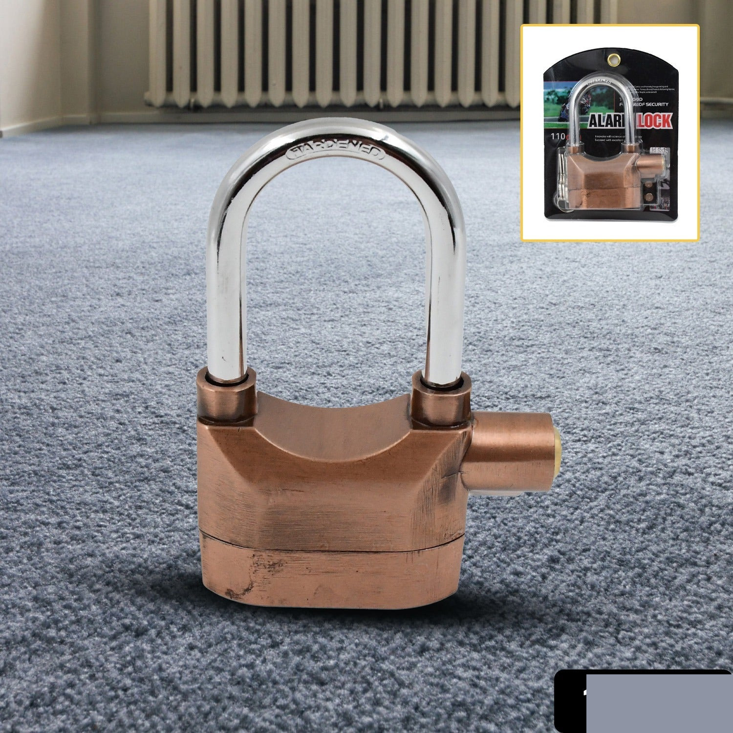 Security Alarm Metallic Lock System with 3 Keys (1 Set / Mix Color) - Detailed Feature View 1