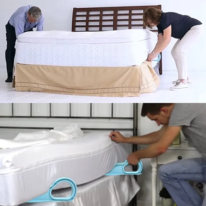 38 cm Bedsheet Mattress Lifter & Tucker Tool – 2-in-1 Mattress Lifter Stand and Wedge Elevator for Easy Bed Making, Lifting & Tucking Sheets (Pack of 1) - Detailed Feature View 4