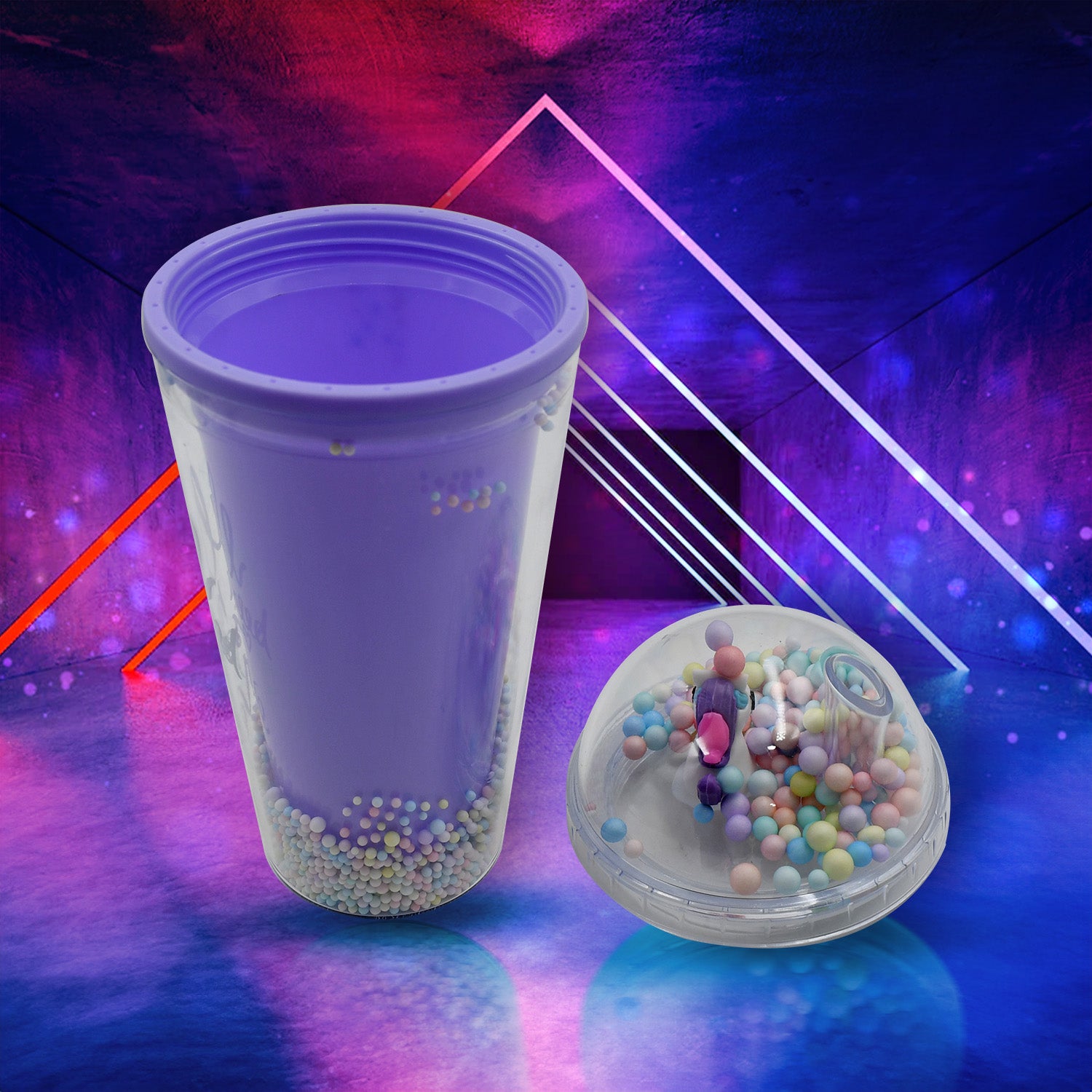 Design Printed Sipper Bottle With Toy, LED Glow Light, Double Wall Sipper Glass Water Bottle , Sipper Bottle With Straw For Girls And Kids for Boys and Girls School/Tuition/Gym (Pack of 1) - Detailed Feature View 6