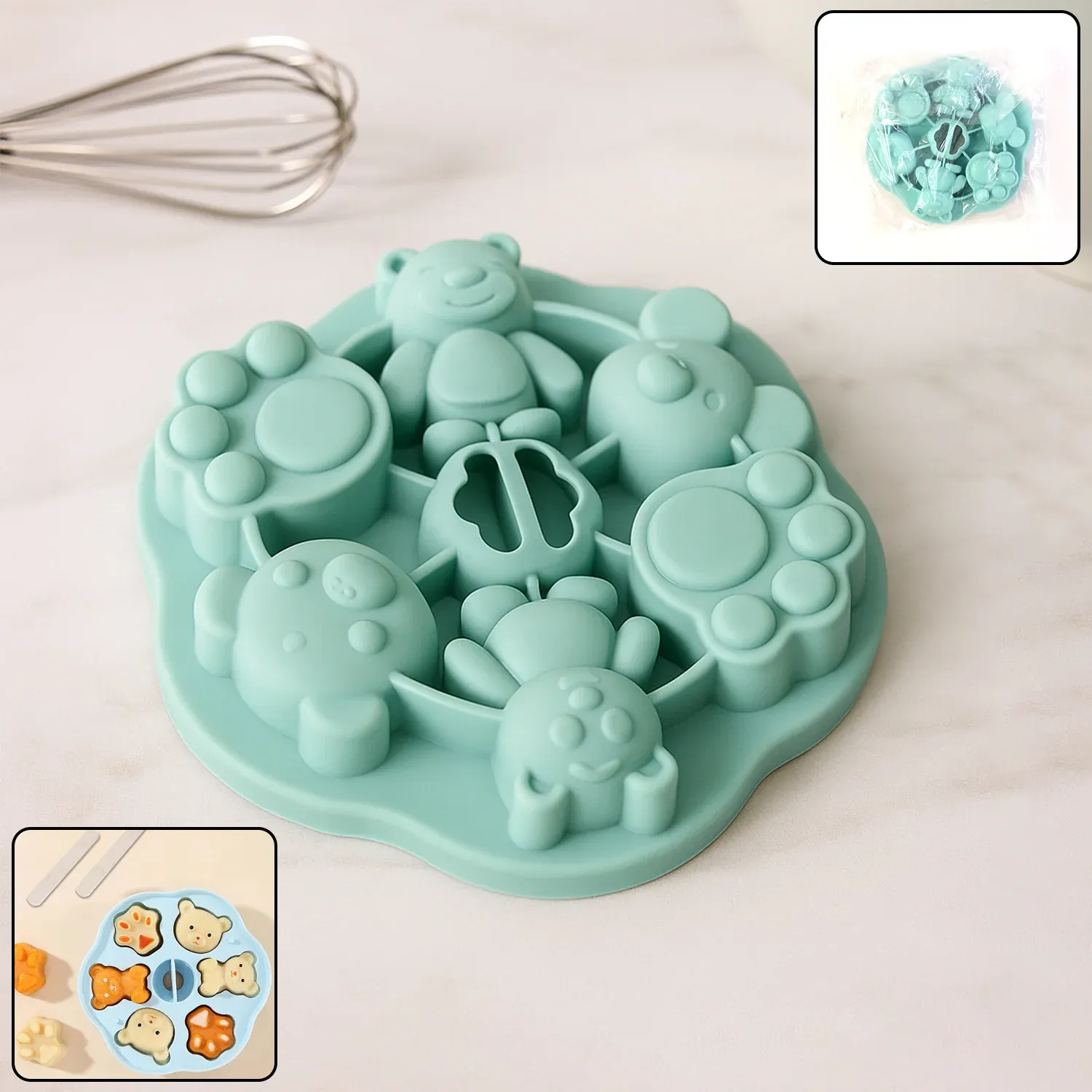Premium Silicone Kids Cartoon Shape Chocolate, Jelly & Candy Mold (1 Pc) - Buy Online at Alikart