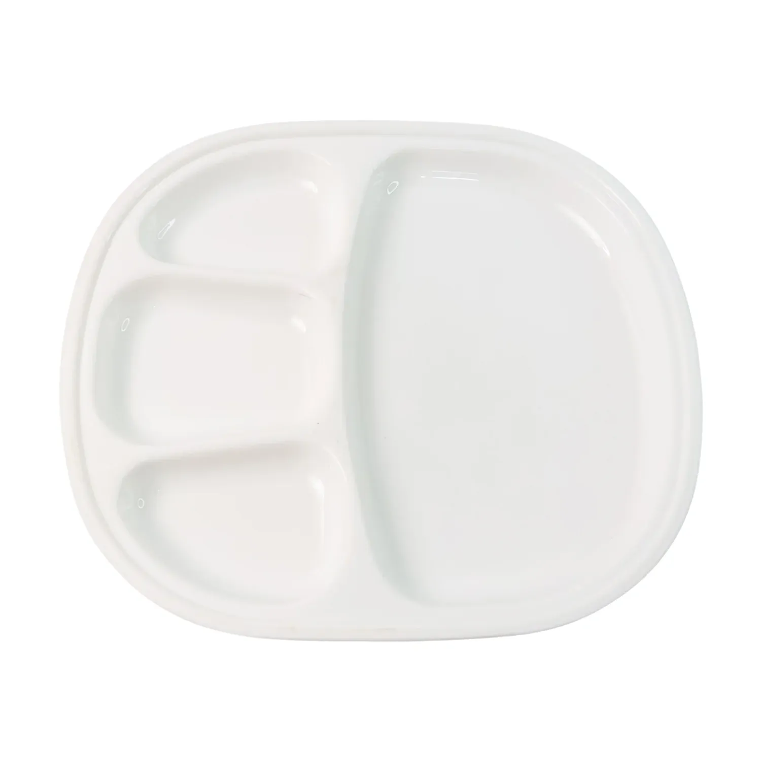 Plastic Large Compartment Dinner Plate / Thali with 4 Sections - Detailed Feature View 4