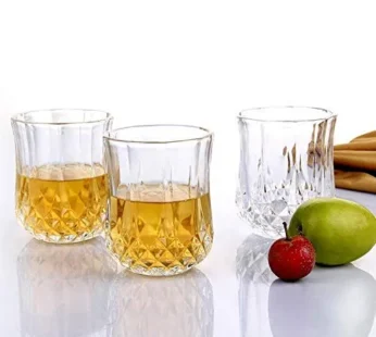 Heavy unbreakable Stylish look fully Transparent Glasses Set 250 ml (6pcs)
