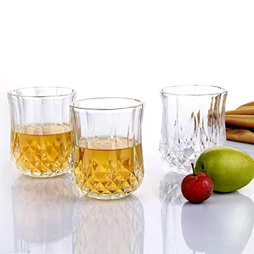 Premium Heavy unbreakable Stylish look fully Transparent Glasses Set 250 ml (6pcs) - Buy Online at Alikart
