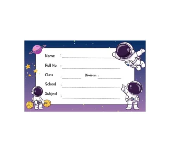 Customized Kids Name Labels for School Books and Notebooks (Pack of 24)