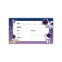 Customized Kids Name Labels applied to school books and notebooks