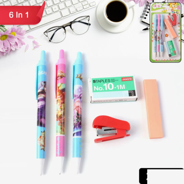 6-in-1 Stationery Set โ 1 Set for School, Office