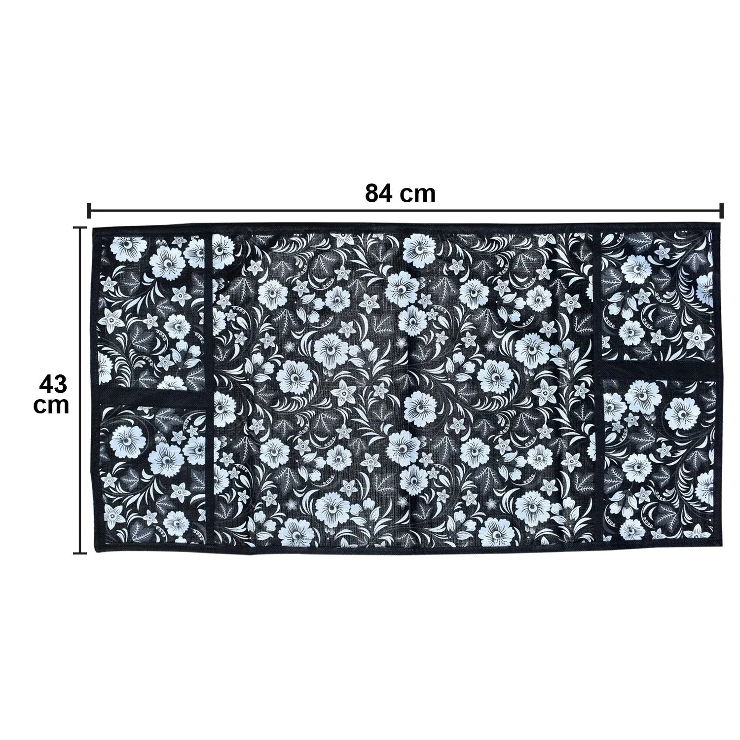 Microwave/Oven Top Cover with 4 Utility Pockets (Mix Design) - Detailed Feature View 5