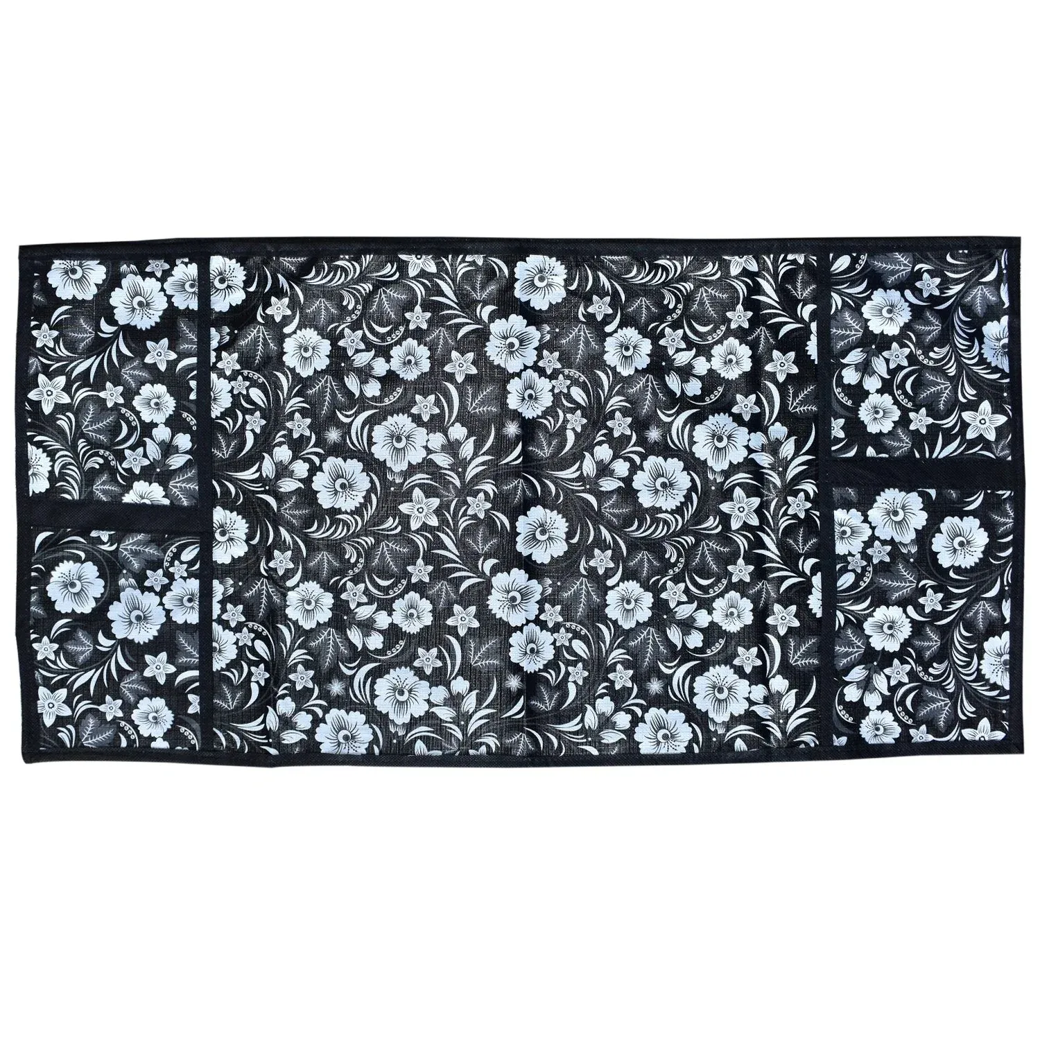 Microwave/Oven Top Cover with 4 Utility Pockets (Mix Design) - Detailed Feature View 4