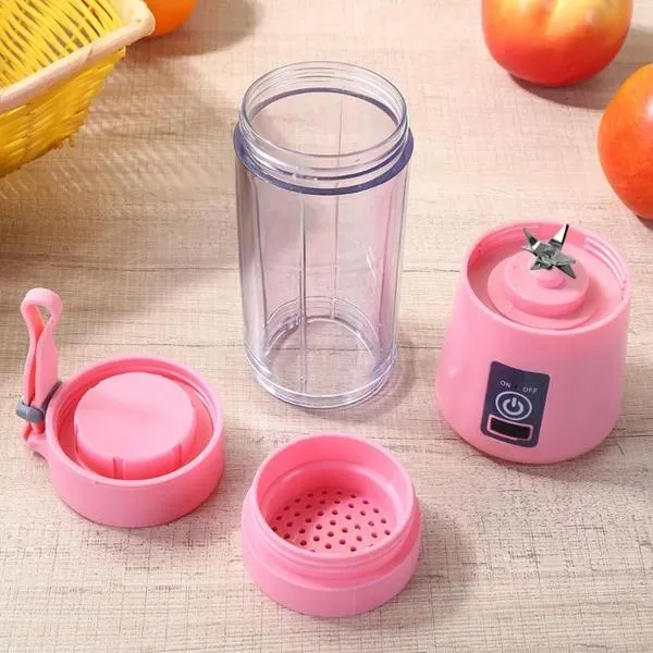 Portable USB Electric Juicer – 6-Blades Protein Shaker Blender Cup (380 ML) - Detailed Feature View 2