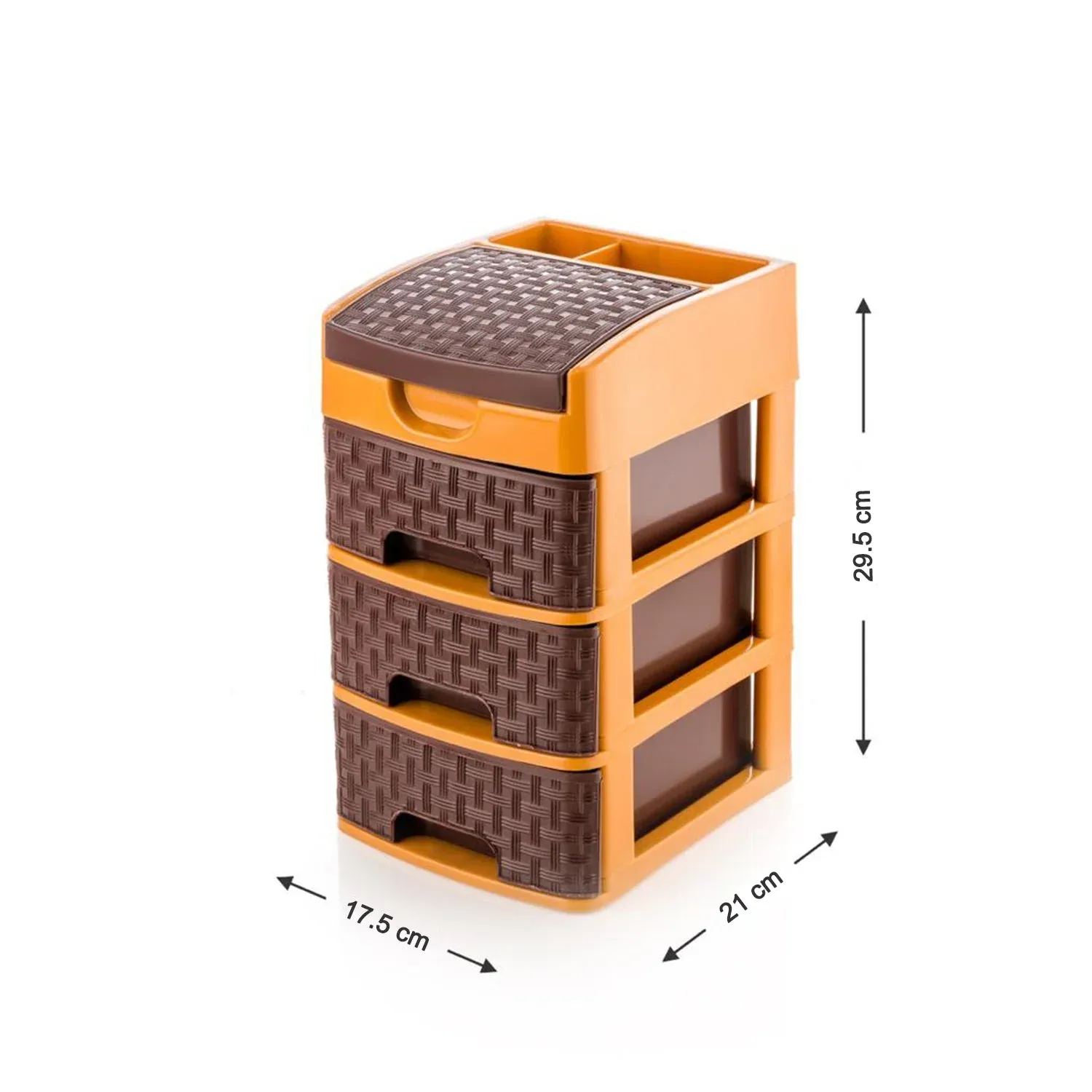 Mini 3 Layer D Storage for Household and Office Use for Storing Various Types of Items - Detailed Feature View 5