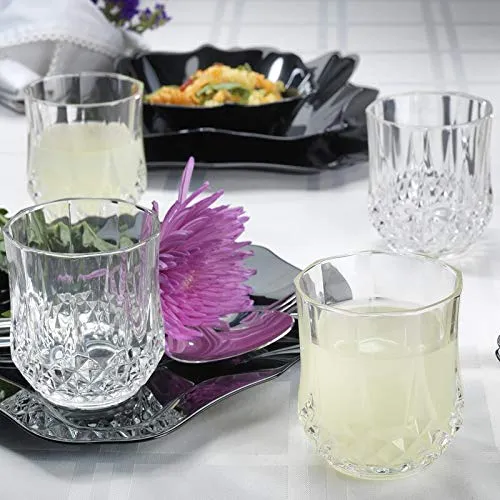 Heavy unbreakable Stylish look fully Transparent Glasses Set 250 ml (6pcs) - Detailed Feature View 4
