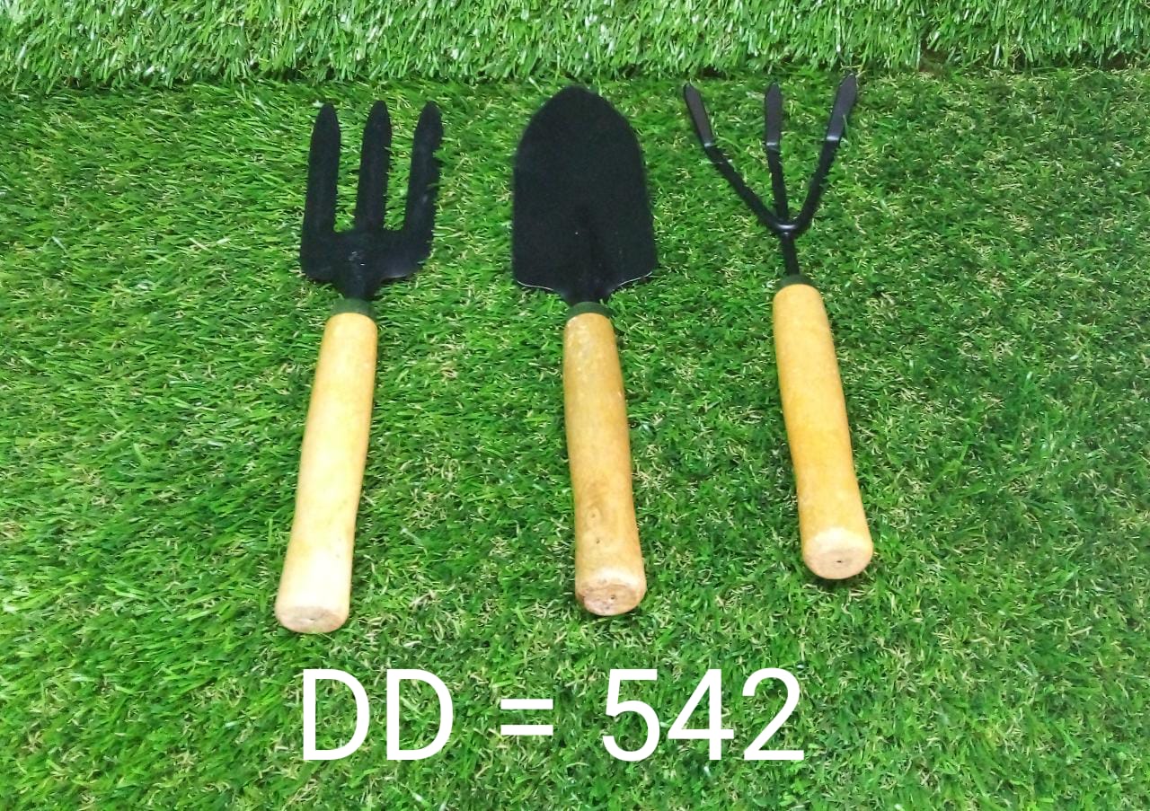 Gardening Tools - Hand Cultivator, Small Trowel, Garden Fork (Set of 3) - Detailed Feature View 6