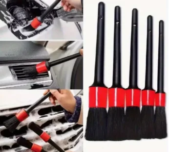 5 Pcs Car Cleaning Brush Set – Multi-Purpose Auto Detailing Brushes for Interior & Exterior Cleaning | Soft & Durable Car Cleaning Kit