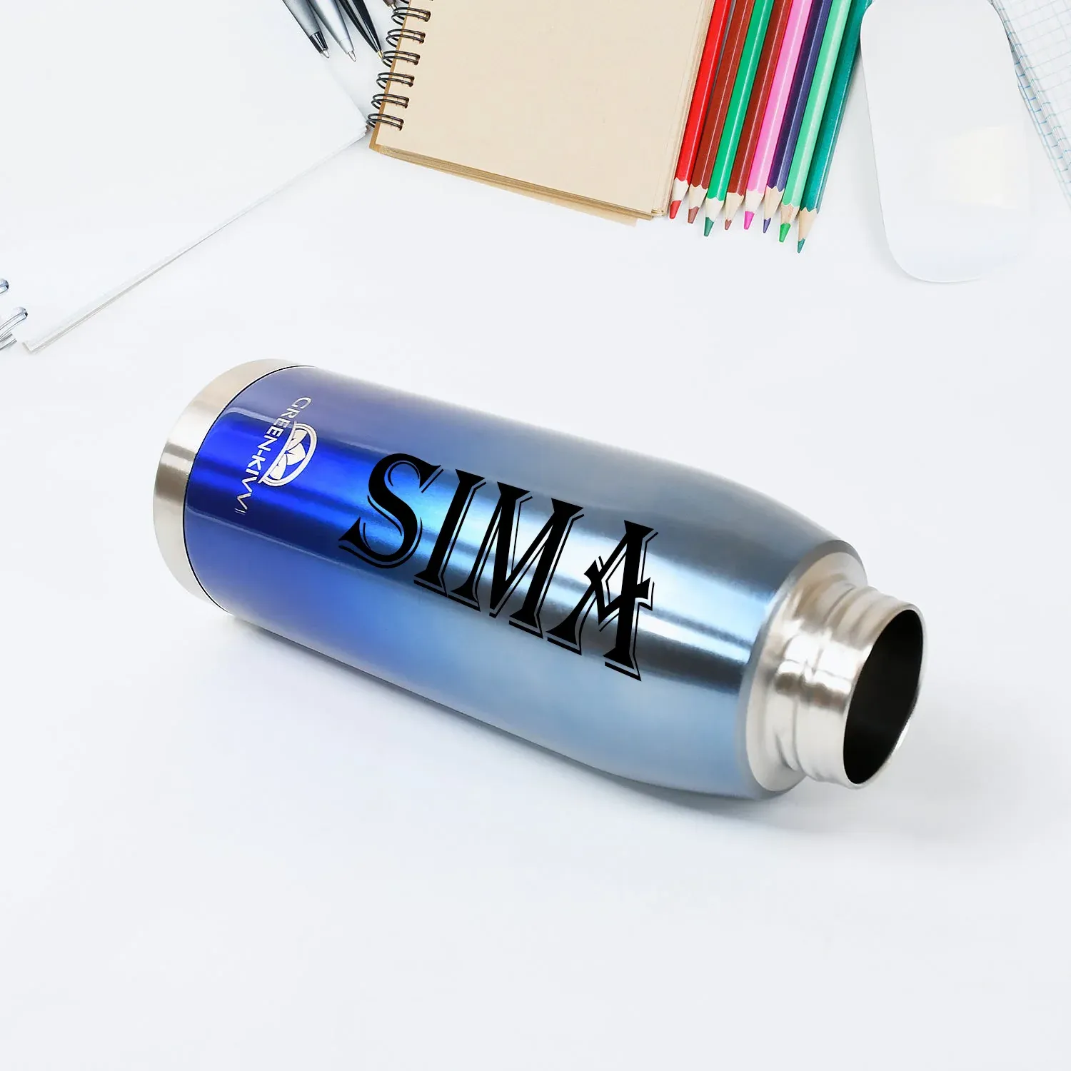 Customize Vacuum Stainless Steel Double Wall Water Bottle, Fridge Water Bottle, Stainless Steel Water Bottle Leak Proof, Rust Proof, Cold & Hot Thermos steel Bottle| Leak Proof | Office Bottle | Gym | Home | Kitchen | Hiking | Trekking | Travel Bottle - Detailed Feature View 4