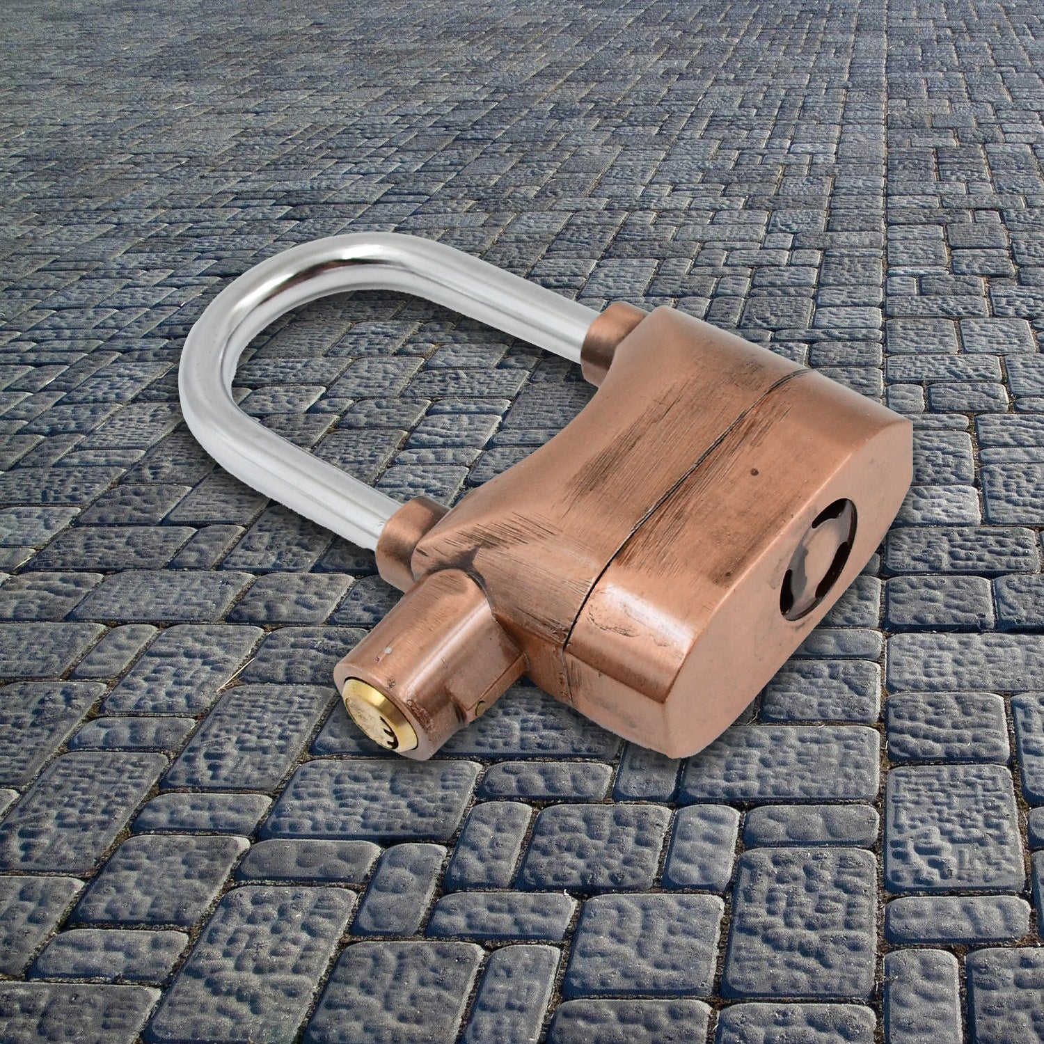 Security Alarm Metallic Lock System with 3 Keys (1 Set / Mix Color) - Detailed Feature View 4