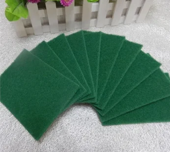 Green Kitchen Scrubber Pads for Utensils / Tiles Cleaning