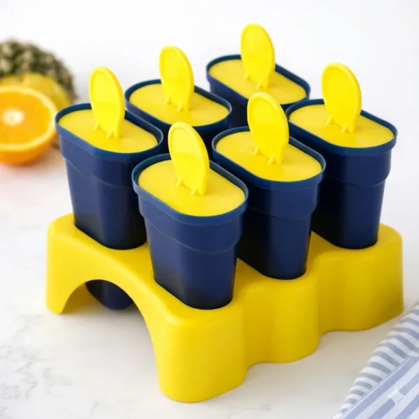 6-Piece Reusable Kulfi Popsicle Mould Set | Homemade Ice Cream Maker