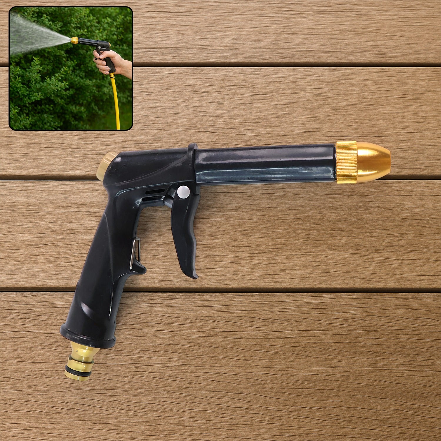 Premium Water Spray Gun for Car Wash & Gardening (Multi-Mode, Brass) - Buy Online at Alikart