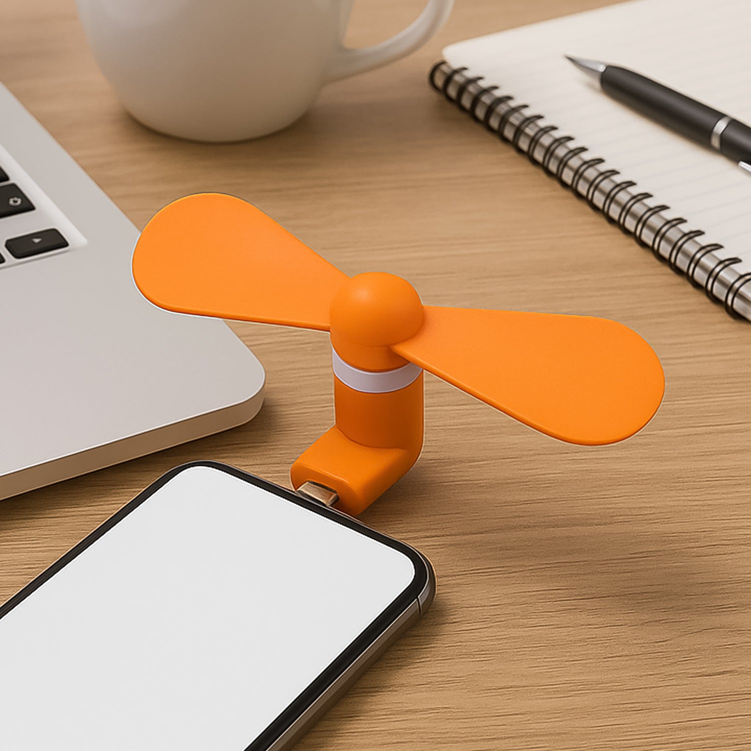 Premium Mini USB Fan – Instant Cooling Handy Fan for Anytime Use (Micro Port) - Buy Online at Alikart