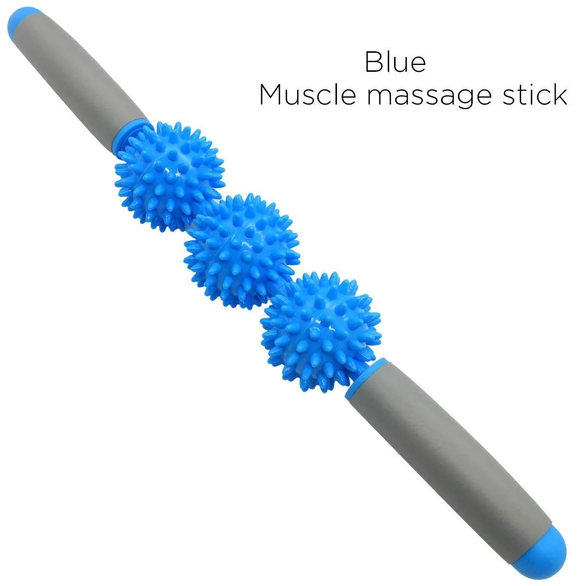 Fitness Massage Stick – Muscle Therapy Roller with 3 Spiky Balls | Deep Tissue Massager for Pain Relief & Recovery (Random color-Pack of 1) - Detailed Feature View 3