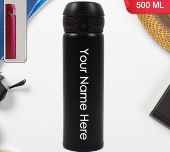Customized / Personalized Insulated Stainless Steel Bottle (500 ML / Mix Color)