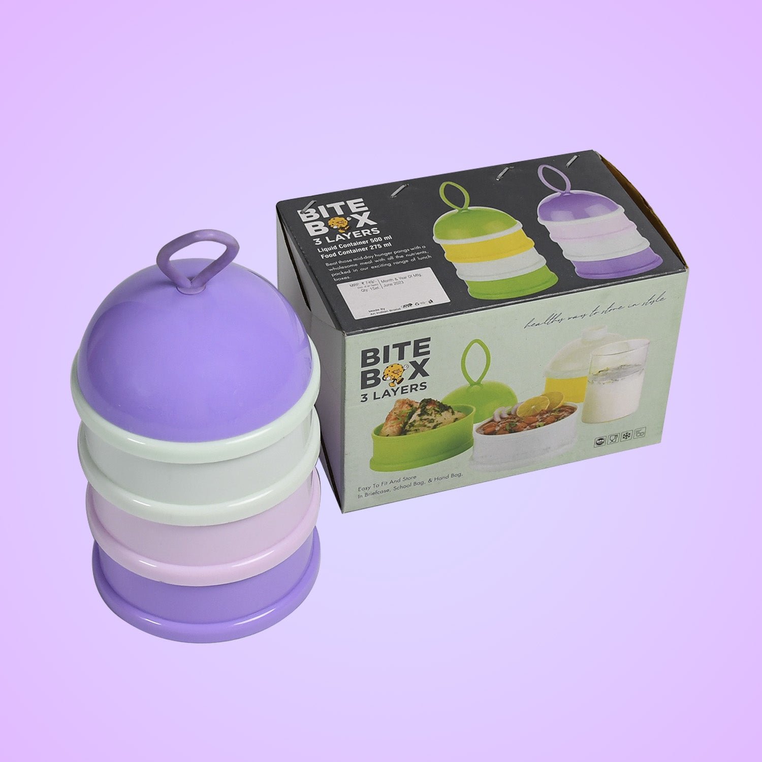 Premium 3 Layer Portable Baby Food Milk Powder Storage Box Bottle Container - Buy Online at Alikart