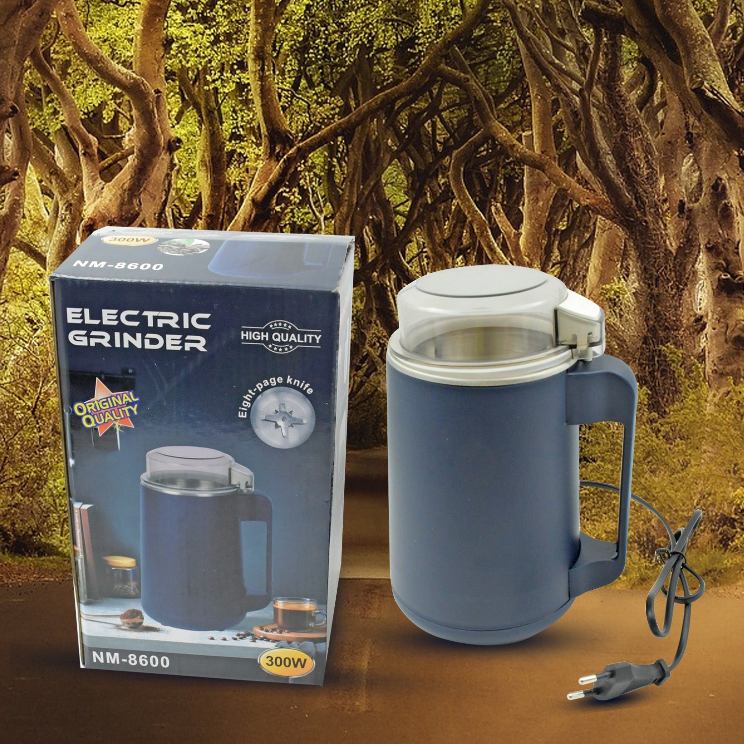 Premium Electric Coffee & Spice Grinder Machine for Home, Fine Powder Maker (300W) - Buy Online at Alikart