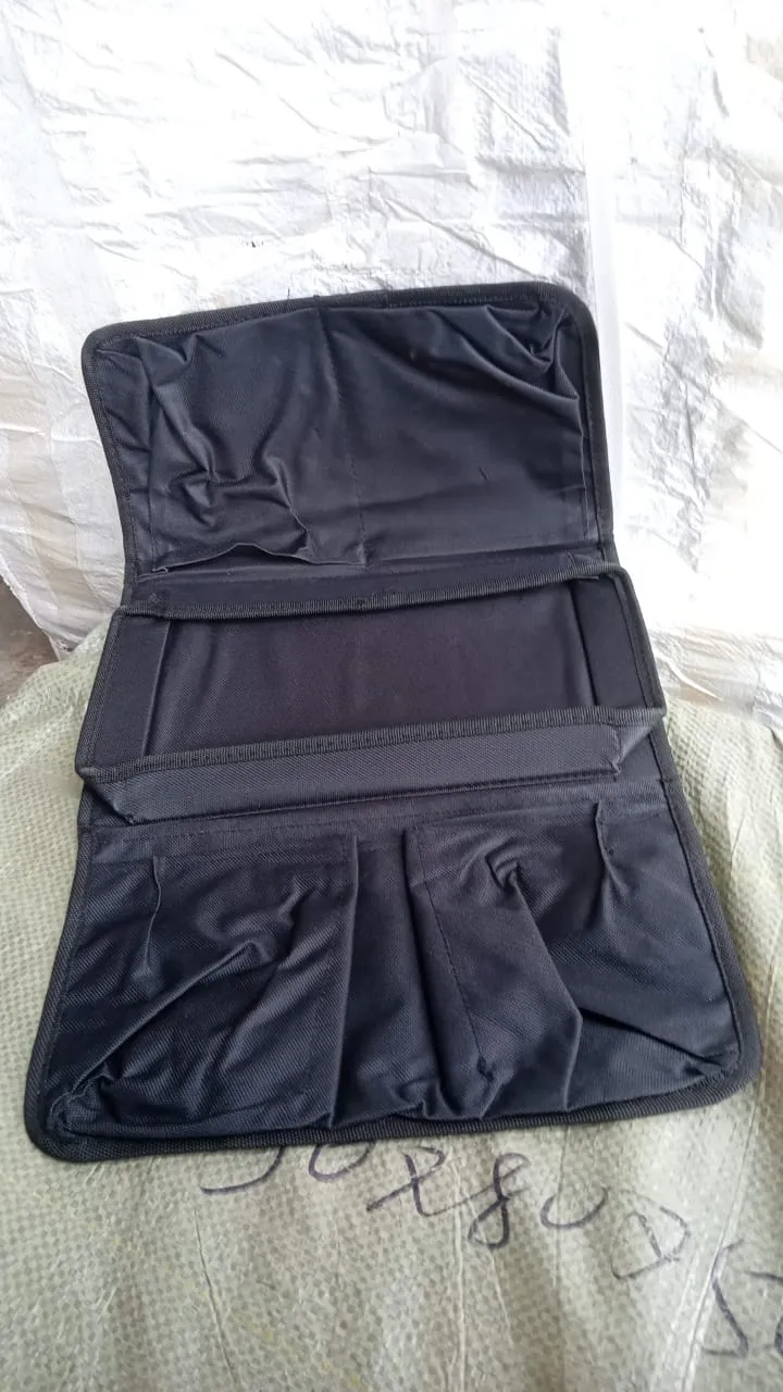 Sofa Arm Rest Hanging Storage Bag for Magazines & Books (Black) - Detailed Feature View 6