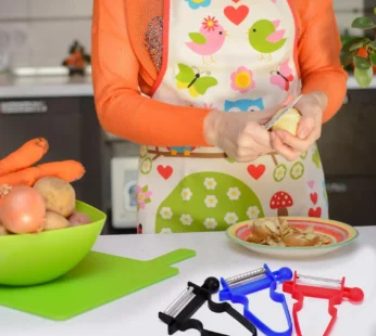 3pc Durable Blade Vegetable Peelers with Ergonomic Handles