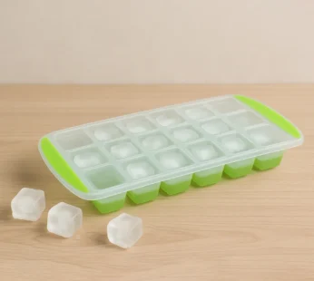 18-Cavity -Up Ice Cube Tray – Flexible Silicone, Easy Release 100% BPA-Free