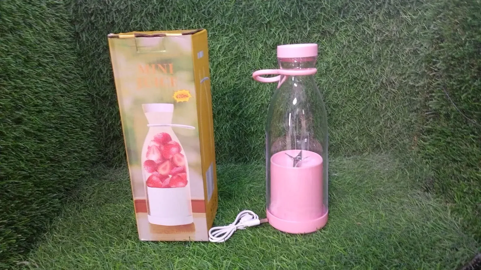 BLENDER PORTABLE JUICER FOR SMOOTHIE 420 ML Multicolour - Detailed Feature View 9