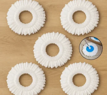 Microfiber Spin Mop Refill Head 360° Rotating Mop (5 Pc)