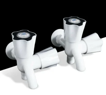 Set of 2 Premium Plastic Bib Cock Water Taps